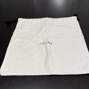 Celine Cream Drawstring Bag
